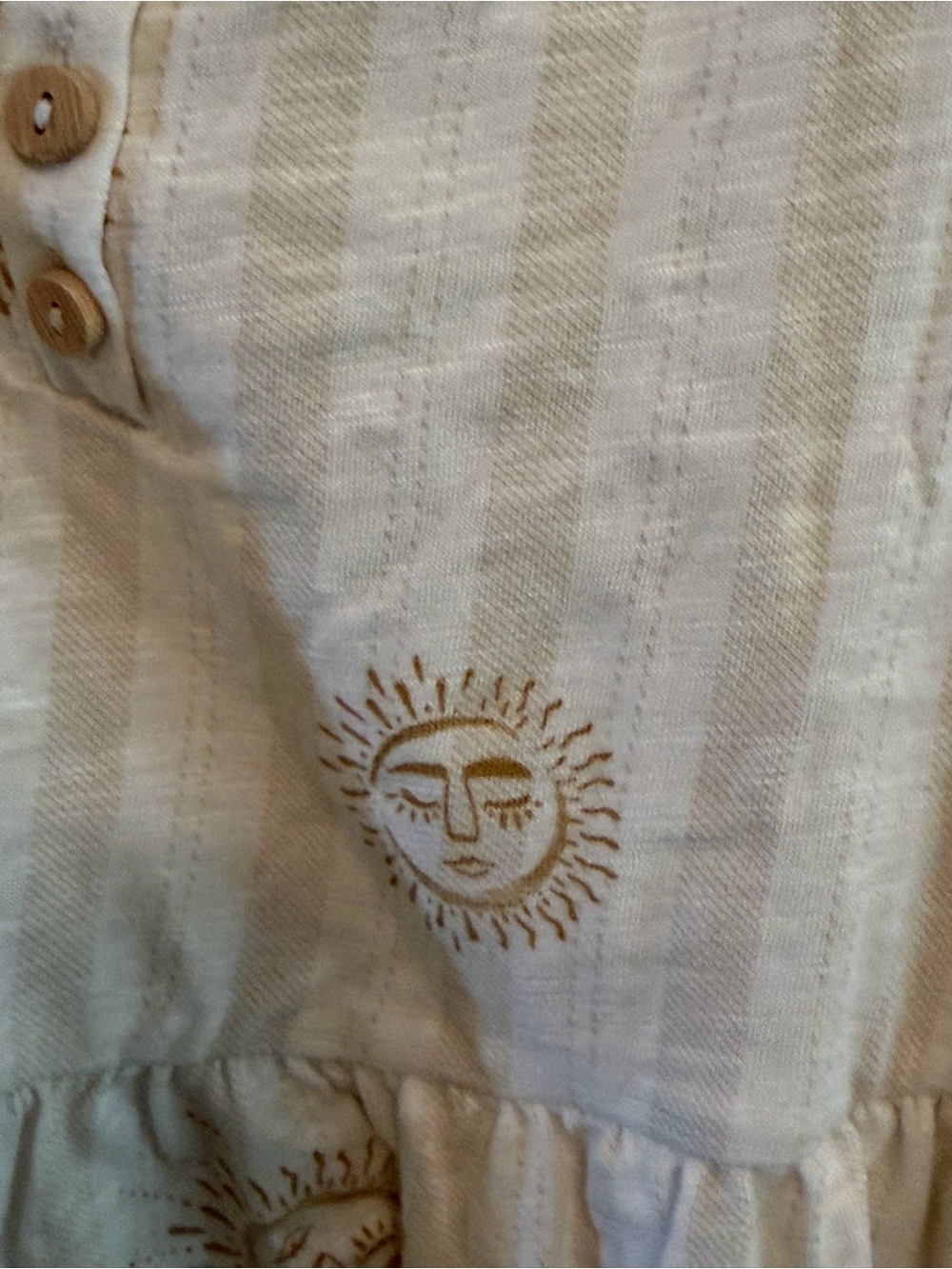 Torrid White Sun-Print Peplum Tank Top - Picture 2 of 4